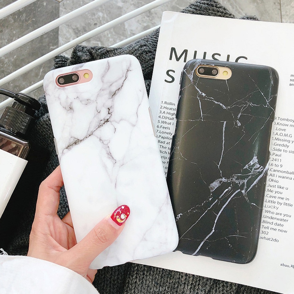 iPhone XR/XS/7/8/Plus❤️ins white marble phone case - Picture 2 of 6